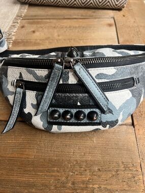 Jungle Tribe Snow Leopard Camo Fanny Pack & Crossbody Sling Bag